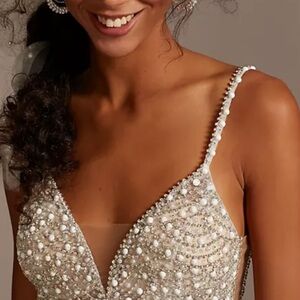 Elegant Pearl Embellished Dress